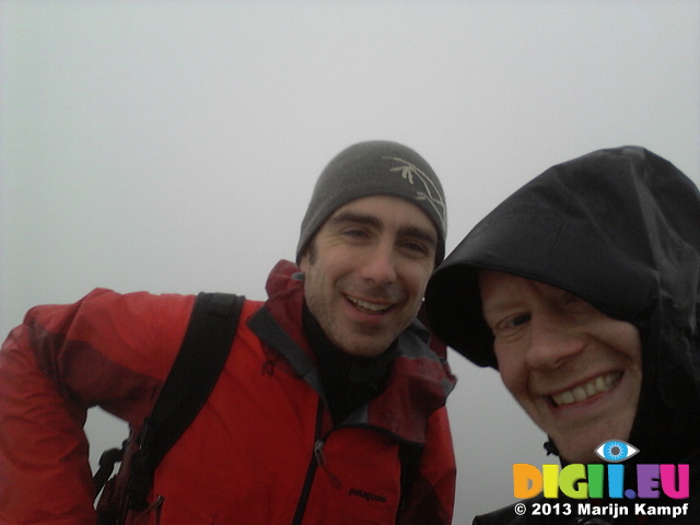 20131212_115618 Wouko and Marijn on top of Penygadair, Cader Idris